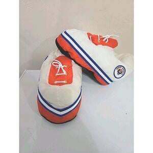 Denver Broncos Shoe Slippers Vintage NFL Puffy  X-Large Retro Carousel By Guy